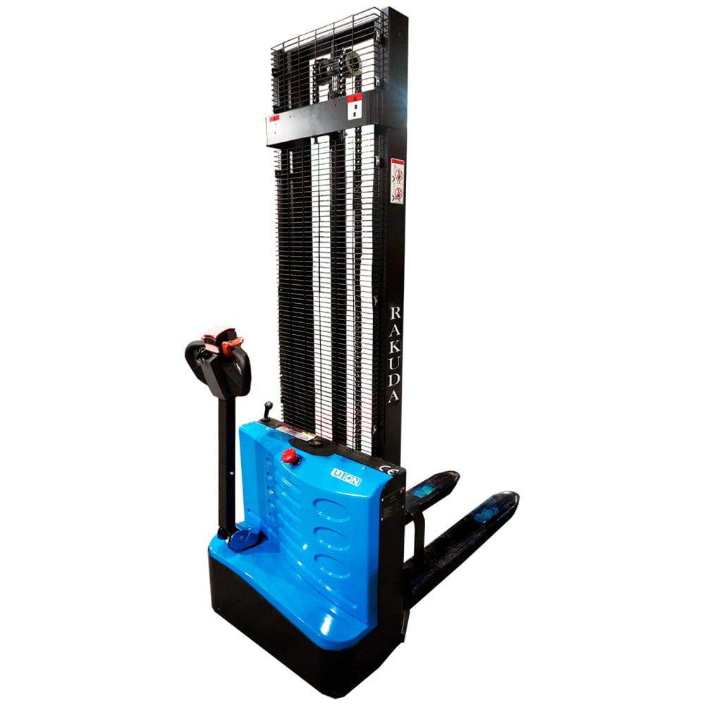 Изображение товара Самоходный электрический штабелер RAKUDA BPL 1500 30 Li-ion, нагрузка 1500 кг., высота подъема 3000 мм, АКБ Li-ion 2*12в, зарядное устройство 24в/10а, контроллер Curtis BPL-1500-30-Liion-RAKUDA