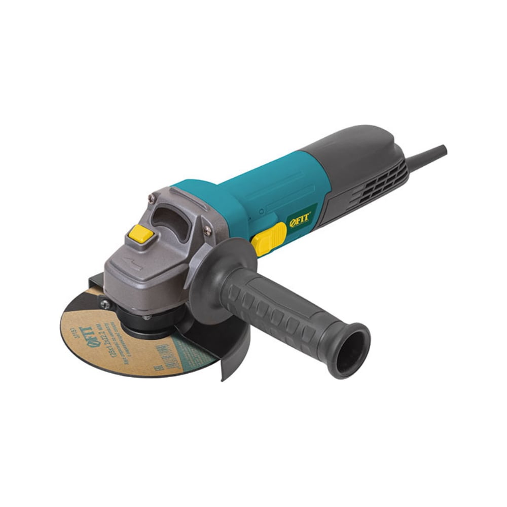 Изображение товара Шлифмашина угловая FIT 900 Вт, 0-10500 об/мин, КлК 125 мм, 2 кг, армированный ротор, мал., рез. накл., коробка 80314