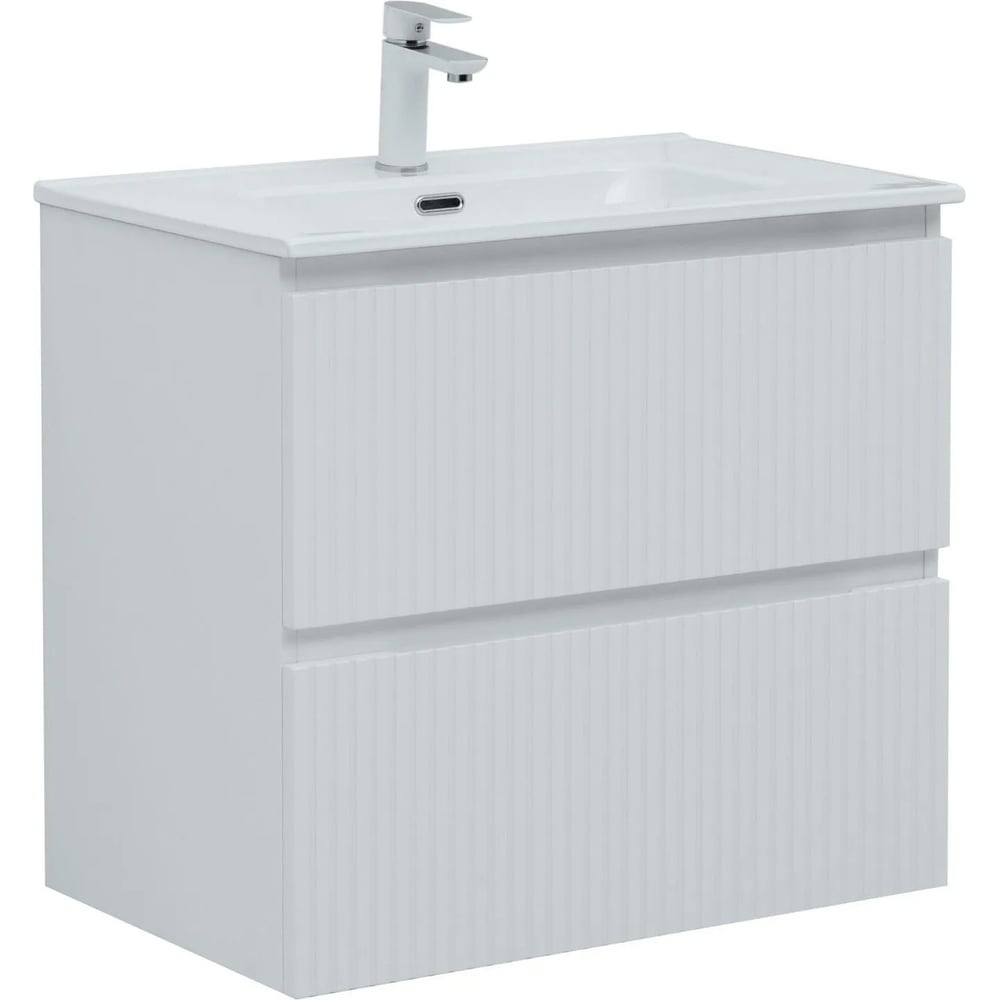 Изображение товара Aquanet Джейн 70 Flat тумба подвесная с раковиной белый матовый