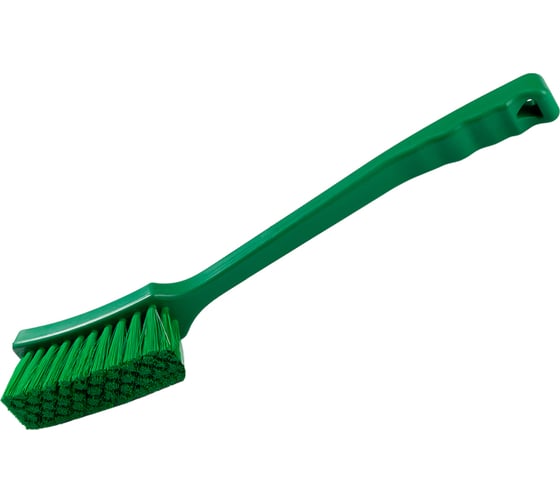 Изображение товара Щётка с длинной ручкой NV средняя жесткость, 410 мм, зеленая NV-02611-2G