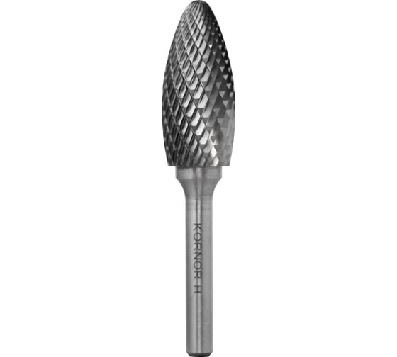 Изображение товара Бор-фреза KORNOR H0413BM03 пламевидная (2-ая насечка) 382041303