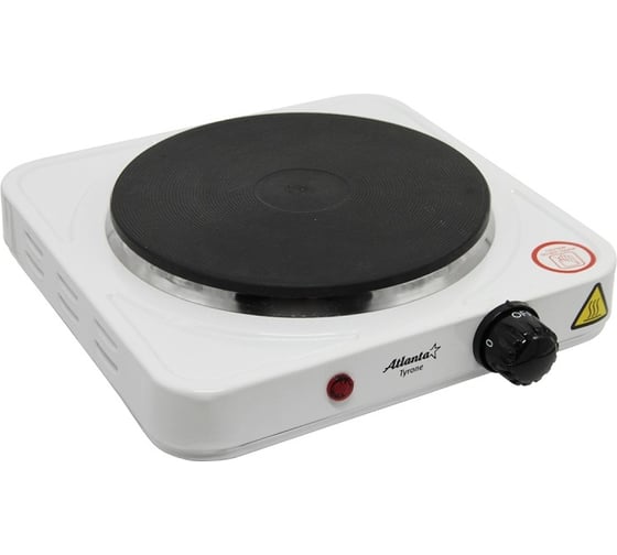 Изображение товара Одноконфорочная электроплитка Atlanta ATH-1736 white