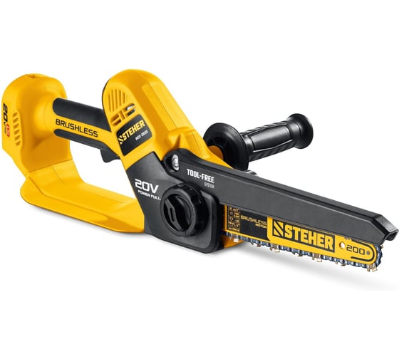 Изображение товара Мини-пила цепная аккумуляторная STEHER 20 В, 200 мм шина, без АКБ (LMS) MCS-2020