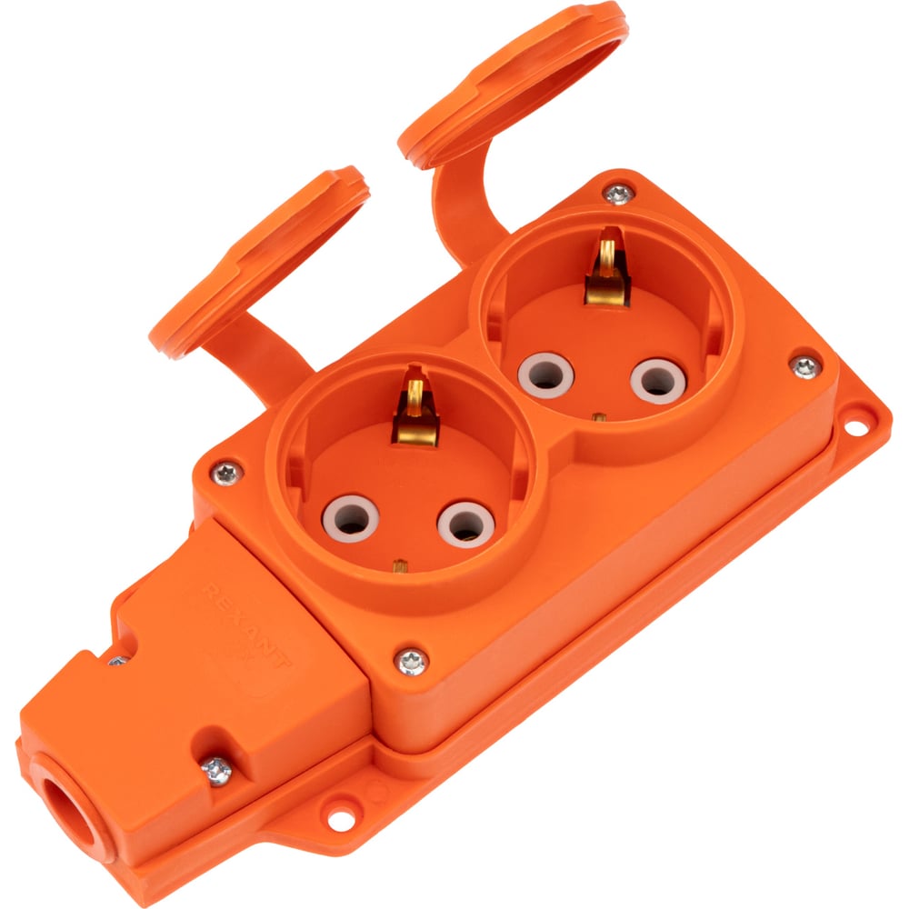 Изображение товара Каучуковая колодка влагозащищенная REXANT 2 гнезда COMPACT с/з 16А IP54 оранжевая 111-226 Изображение товара Каучуковая колодка влагозащищенная REXANT 2 гнезда COMPACT с/з 16А IP54 оранжевая 111-226