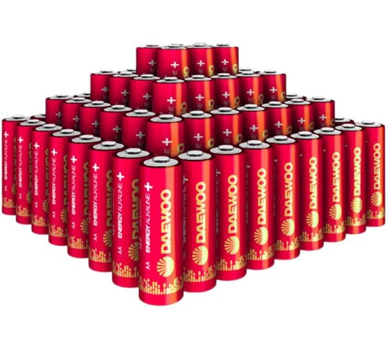 Изображение товара Батарейка Элемент питания алкалиновый AA/LR6 1.5В DAEWOO Energy Alkaline BL-6 (упаковка 72шт) 5057067