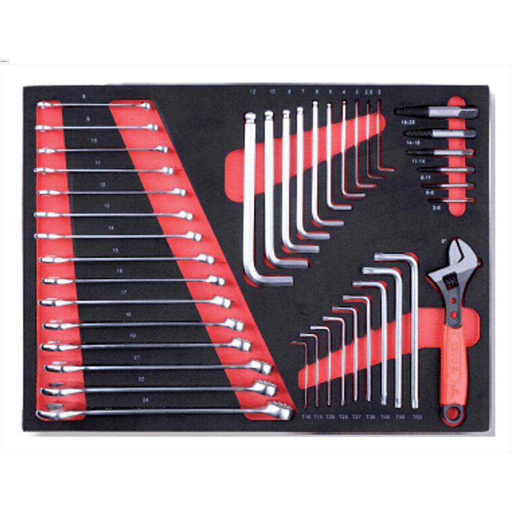 Изображение товара Набор инструмента в ложементе YATO 41 предмет YT-55290T2 39655290 2092 1