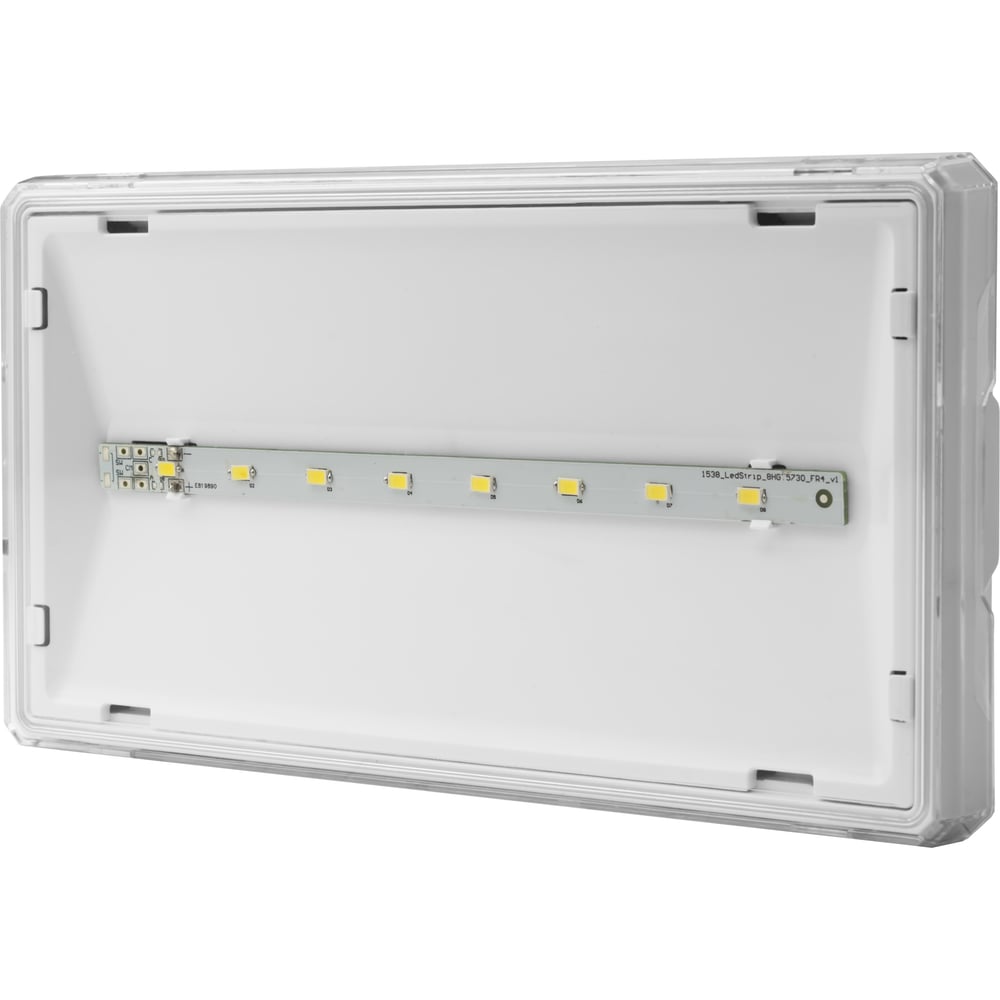 Изображение товара Аварийный светильник Awex EXIT S BASIC непостоянный 1Вт 3ч кнопка тест IP65 на поверхность без пиктограммы ETS/1W/E/3/SE/PT/WH