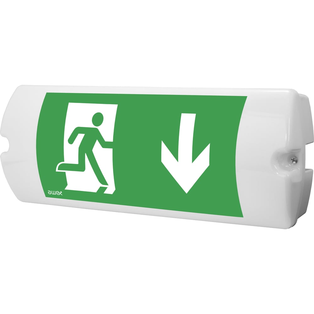 Изображение товара Аварийный светильник Awex HELIOS LED постоянный 1Вт 3ч кнопка тест IP65 на поверхность HL/1W/C/3/SA/PT/OP