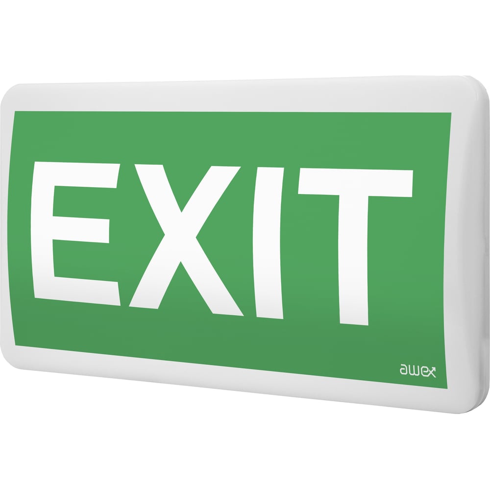 Изображение товара Аварийный светильник Awex PANORAMA LED постоянный 1Вт 3ч кнопка тест IP54 на поверхность PML/1W/C/3/SA/PT/WH