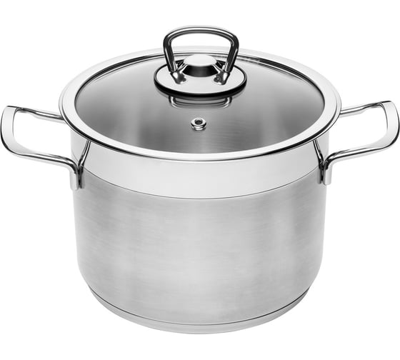 Изображение товара Кастрюля КАТЮША София нержавеющая сталь, 20x14,7 см, 4,5 л, стеклянная крышка 9920-400-0