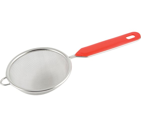 Изображение товара Дуршлаг Mallony Tagliatelle из нержавеющей стали с пластиковой ручкой, диаметр 10 см 985501