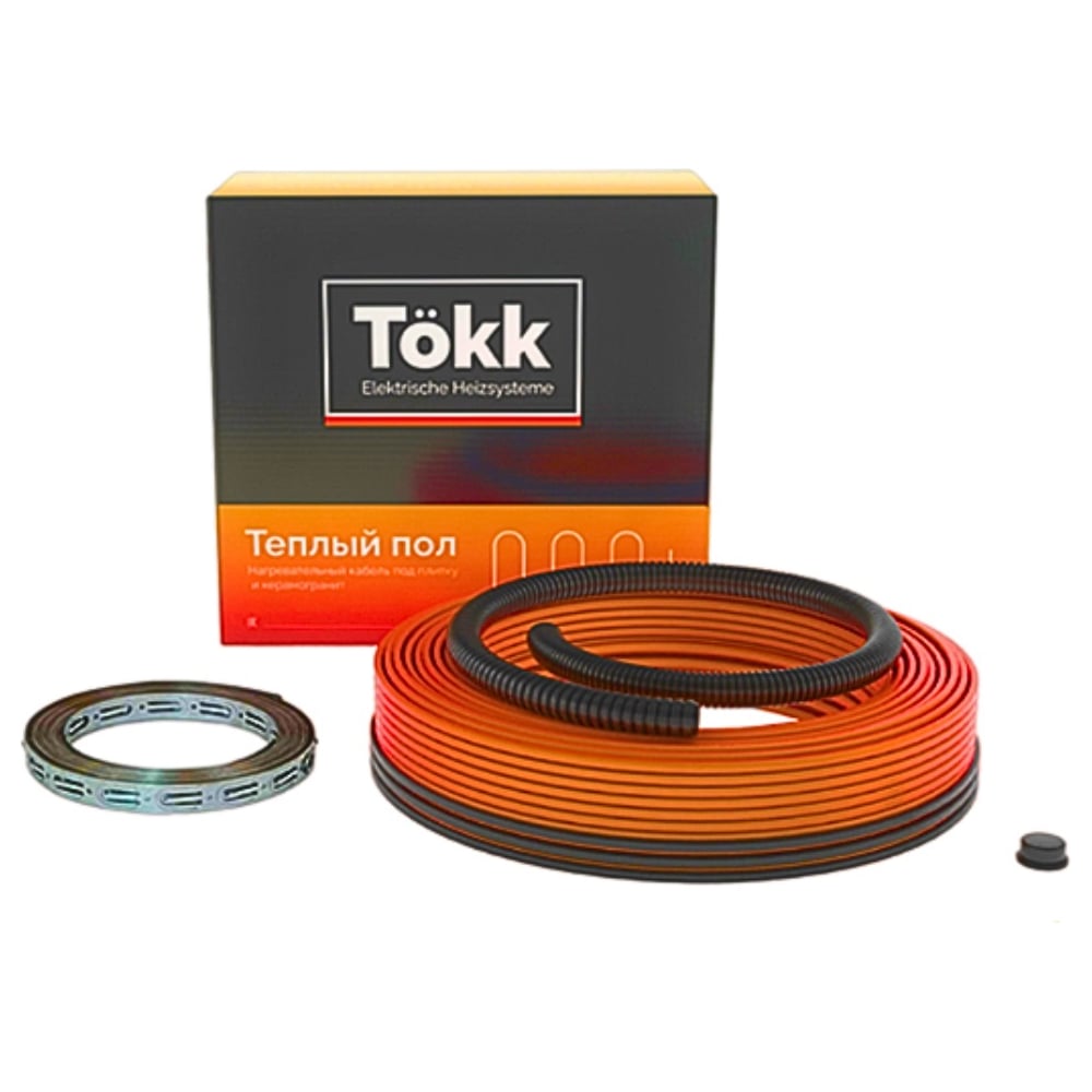 Изображение товара Нагревательный кабель двухжильный Tökk Teflon 1800 Вт 90 м
