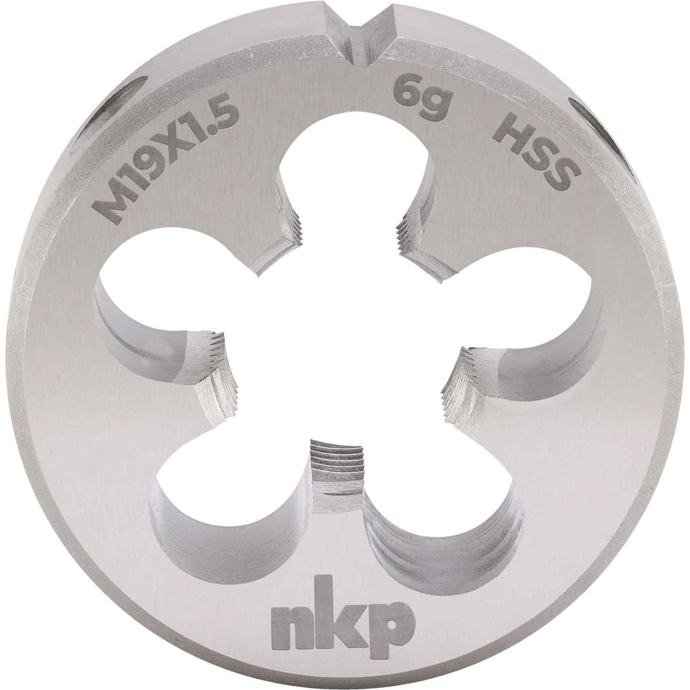 Изображение товара Плашка NKP М19, шаг 1.5мм DINEN22568 HSS 6g 45х14мм 240192N Изображение товара Плашка NKP М19, шаг 1.5мм DINEN22568 HSS 6g 45х14мм 240192N
