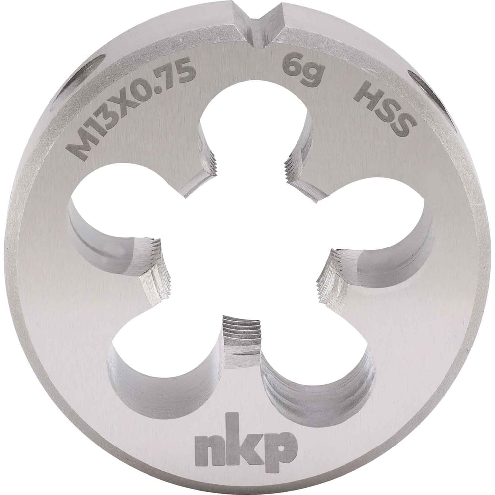 Изображение товара Плашка NKP М13, шаг 0.75мм DINEN22568 HSS 6g 38х10мм 240132N