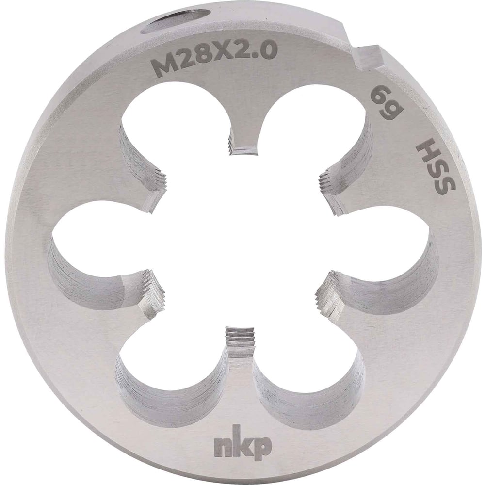 Изображение товара Плашка NKP М28, шаг 2.0мм DINEN22568 HSS 6g 65х18мм 240281N