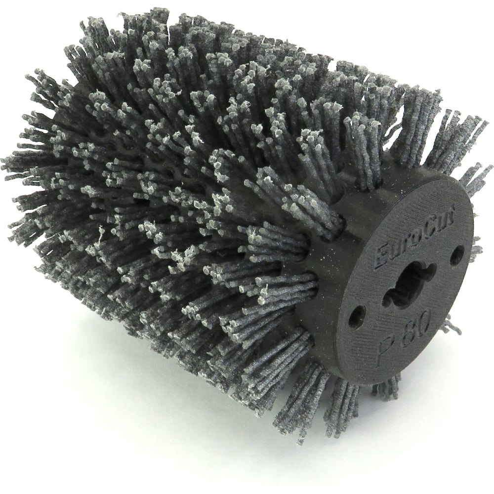 Изображение товара Нейлоновая щетка валик EuroCut Д100мм, ворс полимер абразив P80 по дереву на ЩШМ 9741 (код Р2-015) МВ.204.Р80