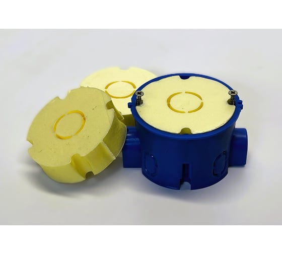 Изображение товара Заглушка для подрозетников при штукатурных работах KOPOS ZV-KU 4отв, (100P) комплект 100 шт. ZV-KU-4-100P