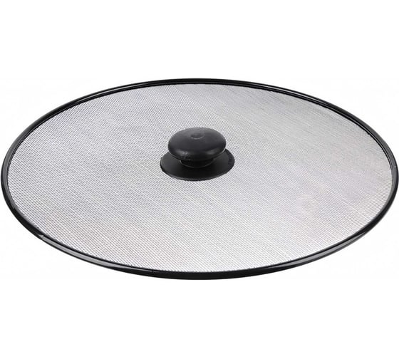 Изображение товара Крышка-сетка от брызг КОШКИН ДОМ с ручкой, 29 см, окрашенный металл 50-12-026