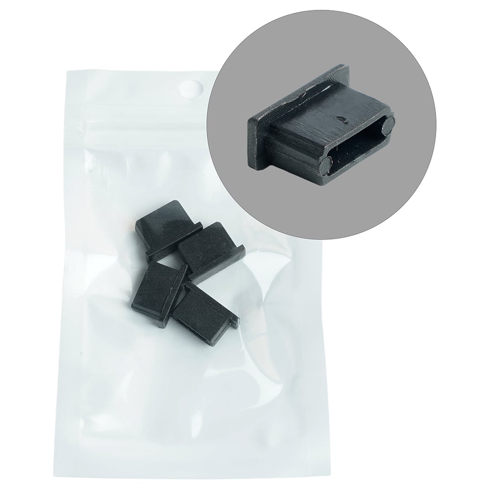 Изображение товара Заглушка FERON черная без отверстия для профиля CAB262, LD238 (комплект 4шт) 52092