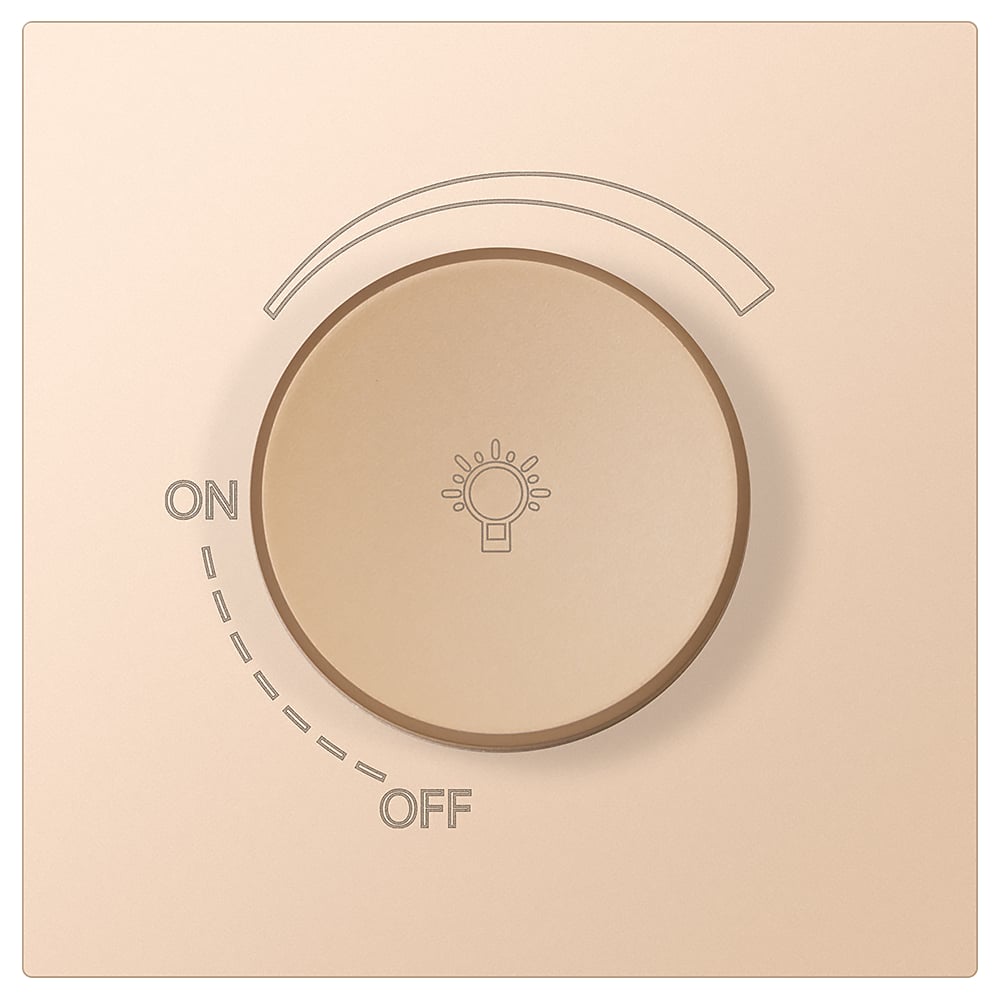 Изображение товара Светорегулятор (диммер) SMARTBUY 1200Вт независимый 10А шампань акрил Альтаир SBE-i11ia-D-0