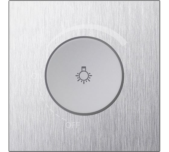 Изображение товара Светорегулятор (диммер) SMARTBUY 1200Вт независимый 10А алюминий серебро Альтаир SBE-i11al-D-0