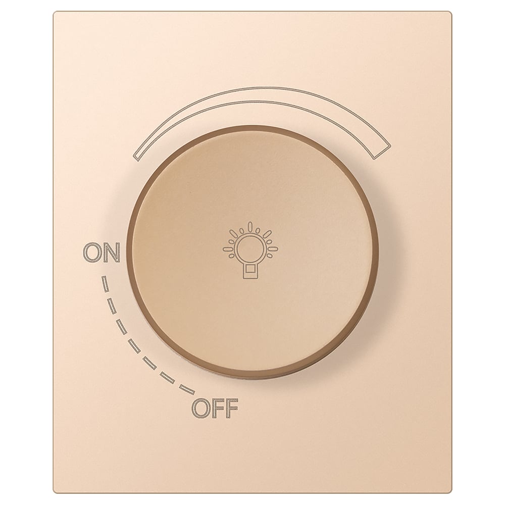 Изображение товара Светорегулятор (диммер) SMARTBUY 1200Вт модульный 10А шампань акрил Альтаир SBE-m11ia-D-0