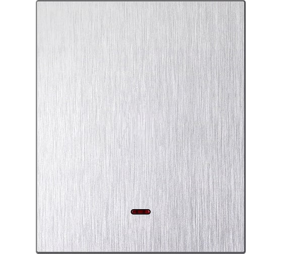 Изображение товара Выключатель 1-клавишный SMARTBUY с индикатором модульный 10А алюминий серебро Альтаир SBE-m11al-10-SW1-1