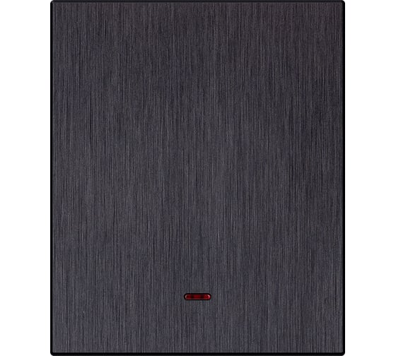 Изображение товара Выключатель 1-клавишный SMARTBUY с индикатором модульный 10А алюминий черный Альтаир SBE-m11alb-10-SW1-1