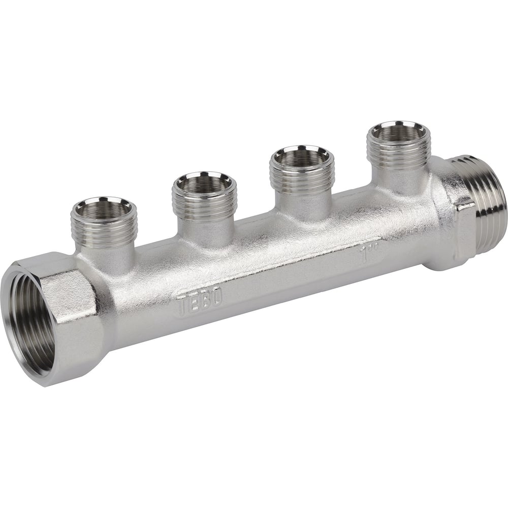 Изображение товара Коллектор распределительный ТЕВО 1x4x1/2 НАР 10 40 35 мм