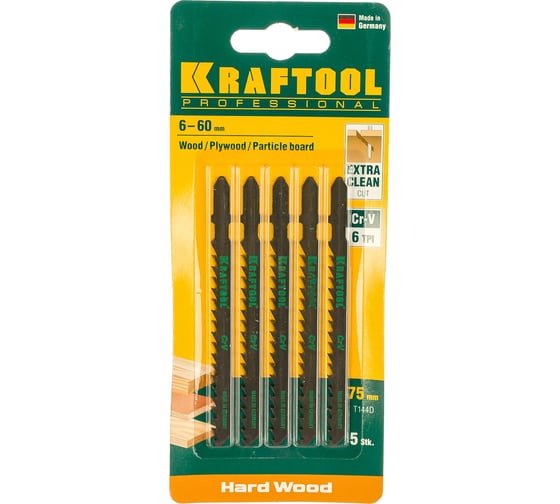 Изображение товара Пилка по дереву 5 шт. для электролобзика Kraftool 159521-4-S5