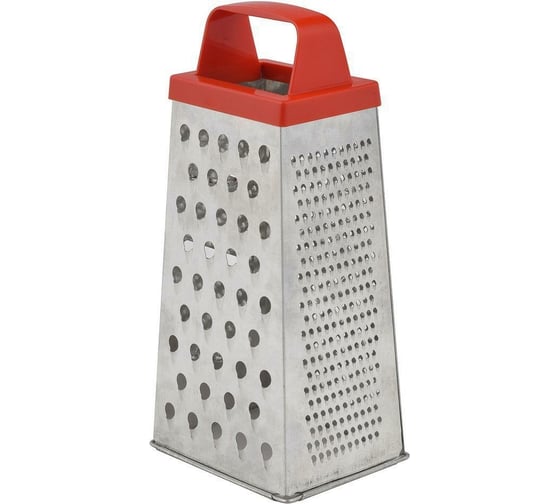 Изображение товара Терка МУЛЬТИДОМ четырехгранная, высота 22,5 см пирамида рабочая часть 19,5 см 2 цвета МТ53-72