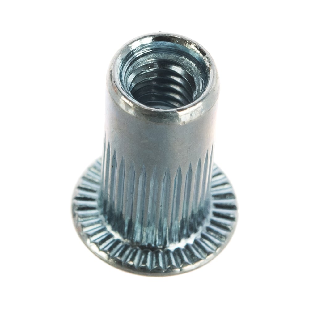 Изображение товара Заклепка-гайка ЦКИ Глобал М10х22 плоск. рифл. удл. СТ. Ц REX под пакет 3.5-6.0 мм, 25 шт. 50818 Изображение товара Заклепка-гайка ЦКИ Глобал М10х22 плоск. рифл. удл. СТ. Ц REX под пакет 3.5-6.0 мм, 25 шт. 50818