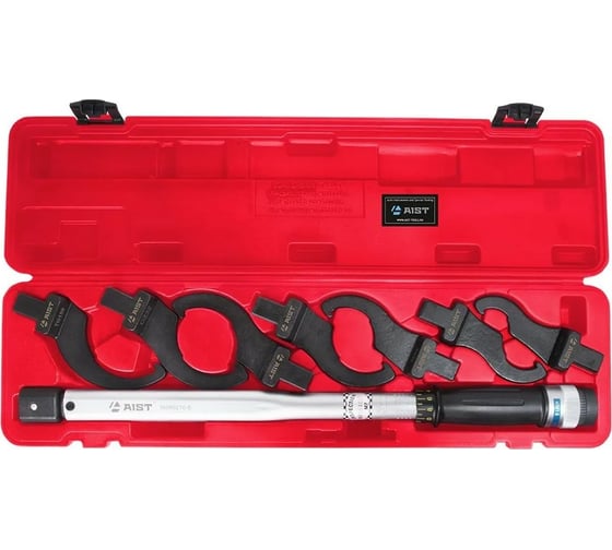 Изображение товара Динамометрический ключ AIST 40-210 Нм 14х18 мм с радиусными насадками 27-87 мм 16090210-8 00-00018067