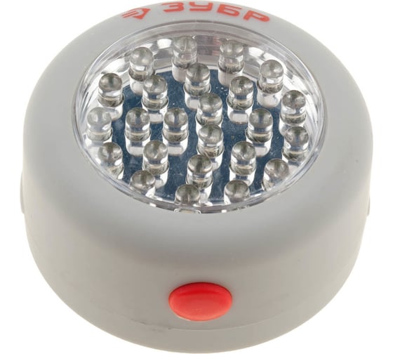Изображение товара Светодиодный фонарь ЗУБР 28 LED, крючок для подвеса, магнит 61812