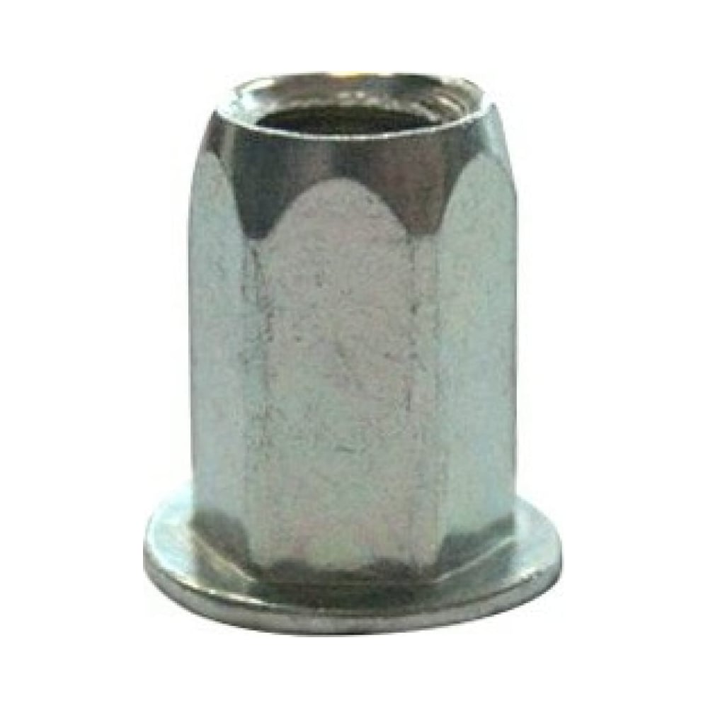 Изображение товара Заклепка-гайка ЦКИ Глобал М10 плоская, уменьшенная, 1/2 шестигранная, A2 REX 50 шт. 50839