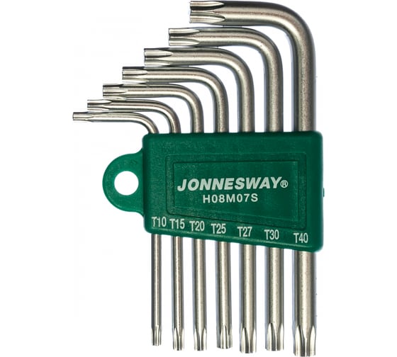 Изображение товара Комплект угловых ключей Jonnesway TORX H08M07S