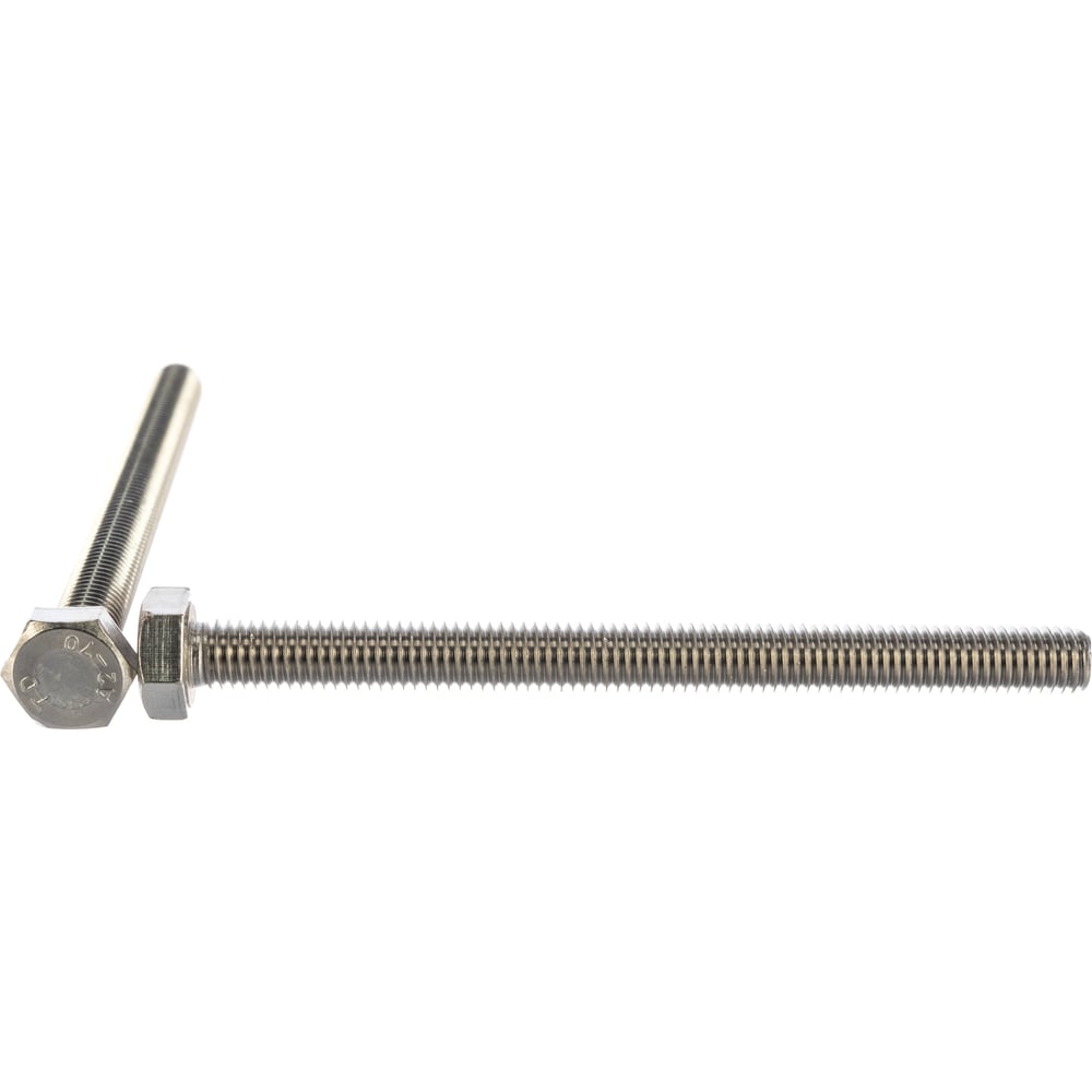 Изображение товара Нержавеющий болт DIN933 М8х100 с шестигранной головкой Глобал
