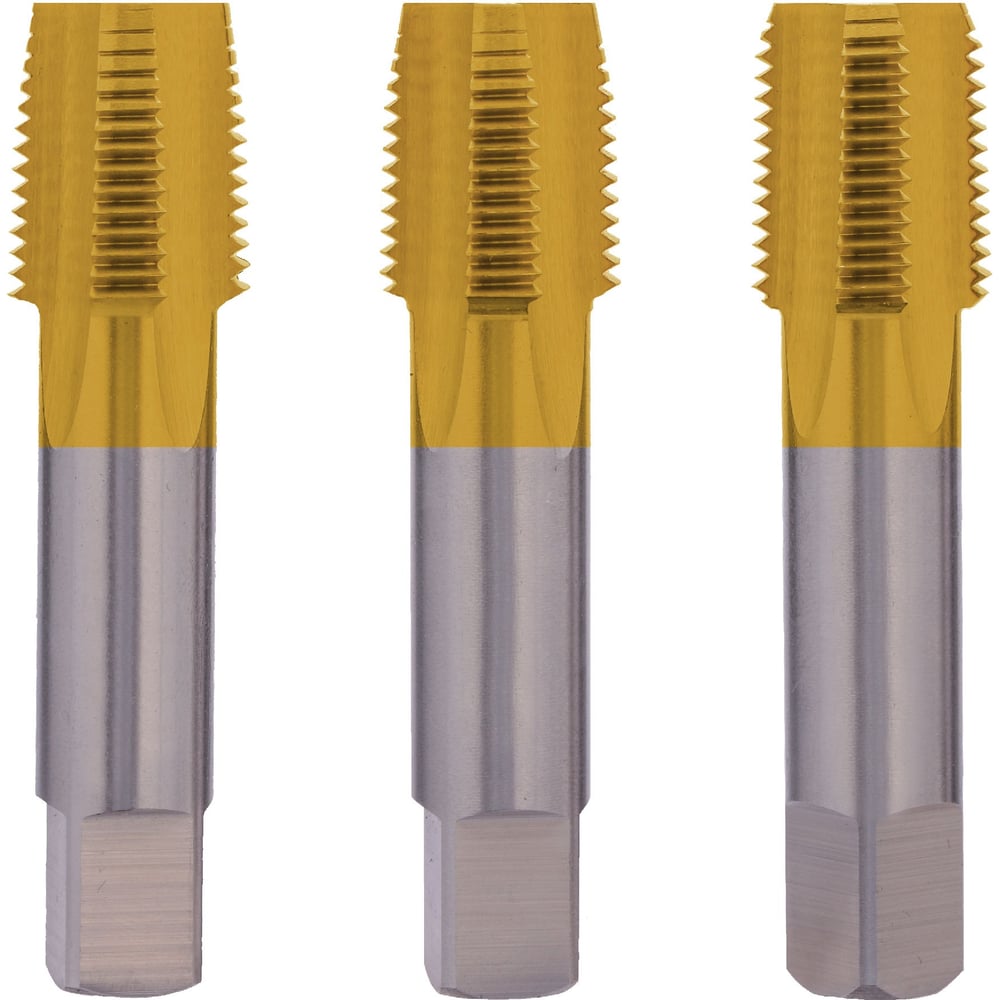 Изображение товара Метчик H-Tools NPT 1/2 14 правый ход набор 3 шт HSSE 125 мм