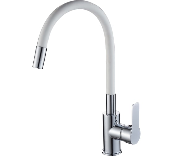 Изображение товара Смеситель для кухонной мойки RUSH Siple с гибким изливом SI7335-60White