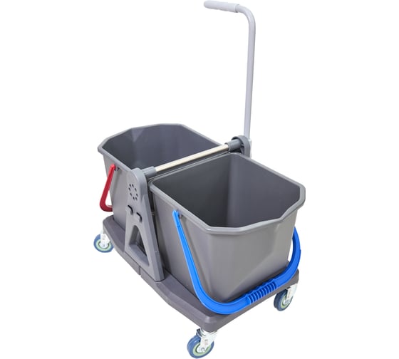 Изображение товара Двухведерная тележка РОСМОП без отжима DB-50