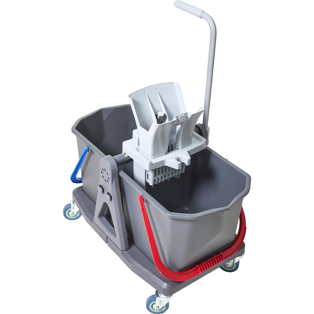 Изображение товара Двухведерная тележка РОСМОП с отжимом Росмоп Кваттро Лайт DB-50RL