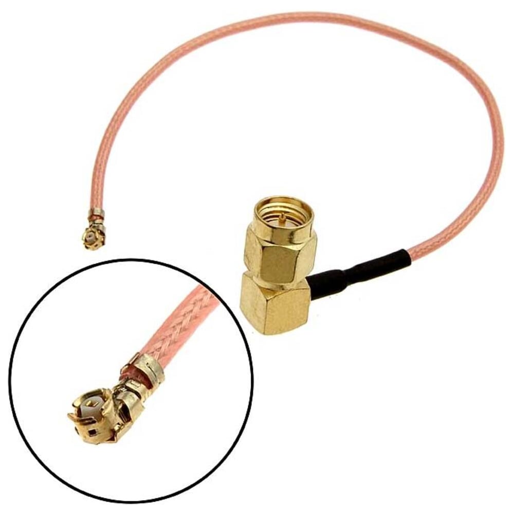 Изображение товара RUICHI SMA-JW-IPX-178-15CM 104915 - двухразъемный латунный SMA-JW-IPX-