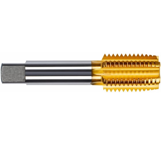 Изображение товара Метчик машинно-ручной TORNERI М 12х1.25 DIN374 для глухих отверстий, с винтовой канавкой, с покрытием TiCN HSS-Co5 Т025483