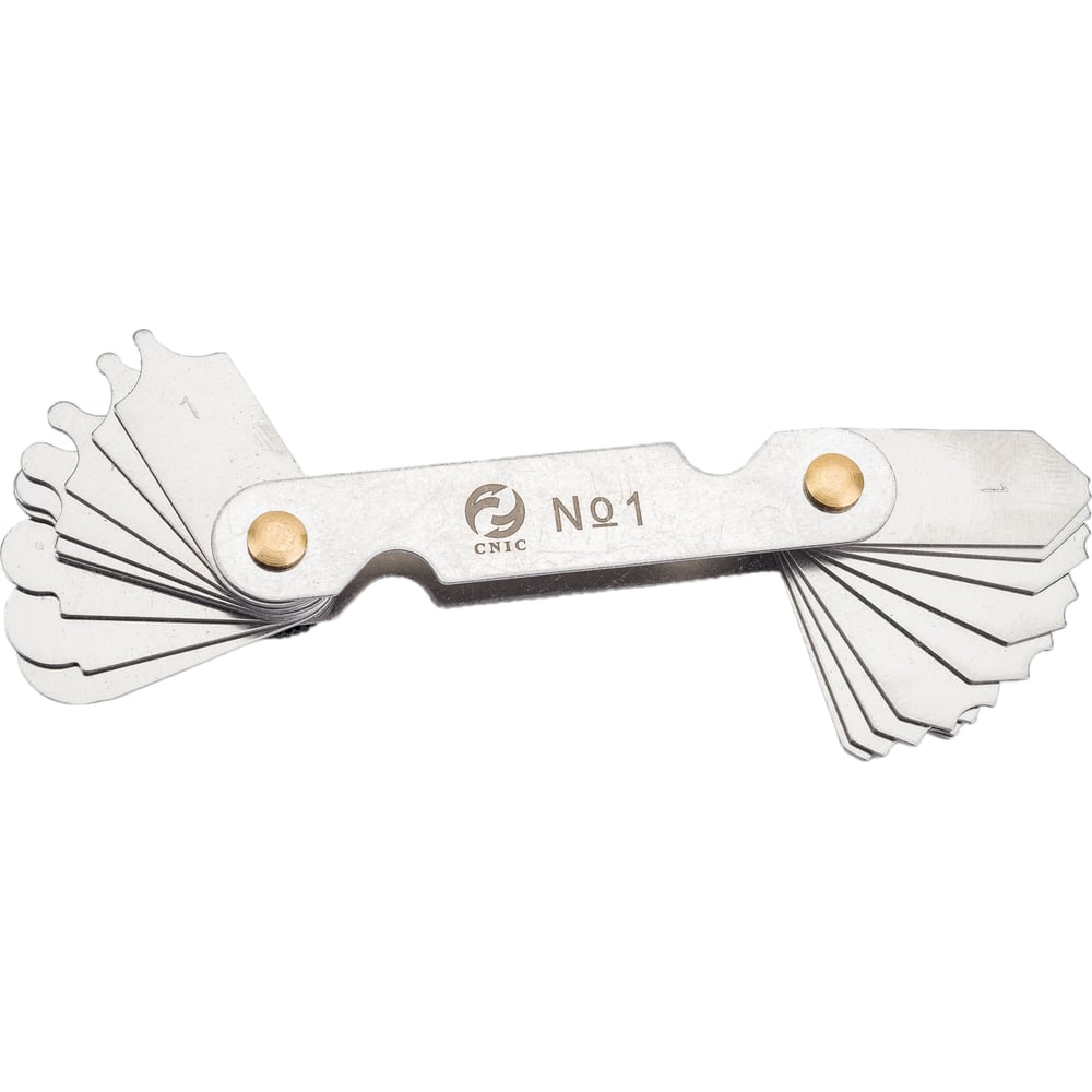 Набор радиусных шаблонов CNIC №1 R 1-6мм 54327