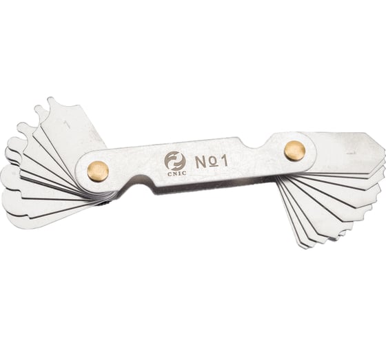 Изображение товара Набор радиусных шаблонов CNIC №1 R 1-6мм 54327