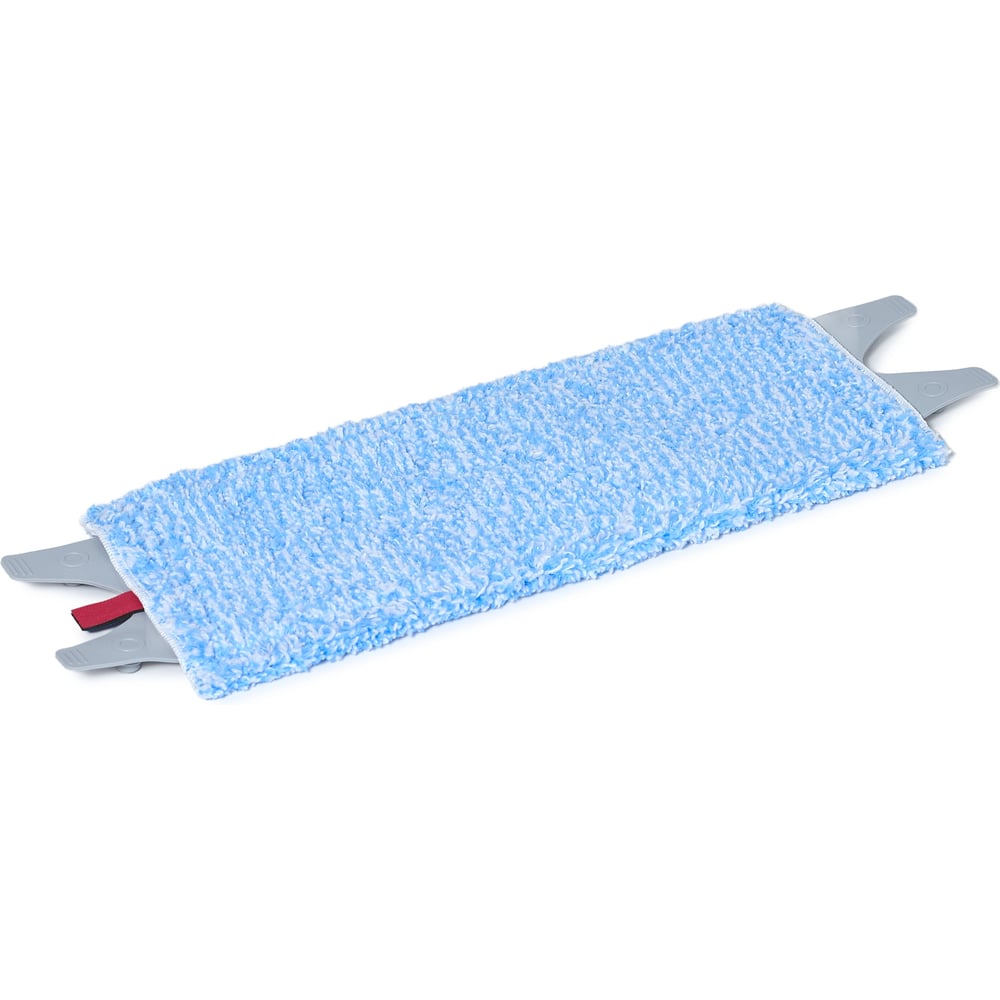 Изображение товара Моп микрофибра РОСМОП голубой меланж, 35 см, язык с кнопками NMMС-35-M
