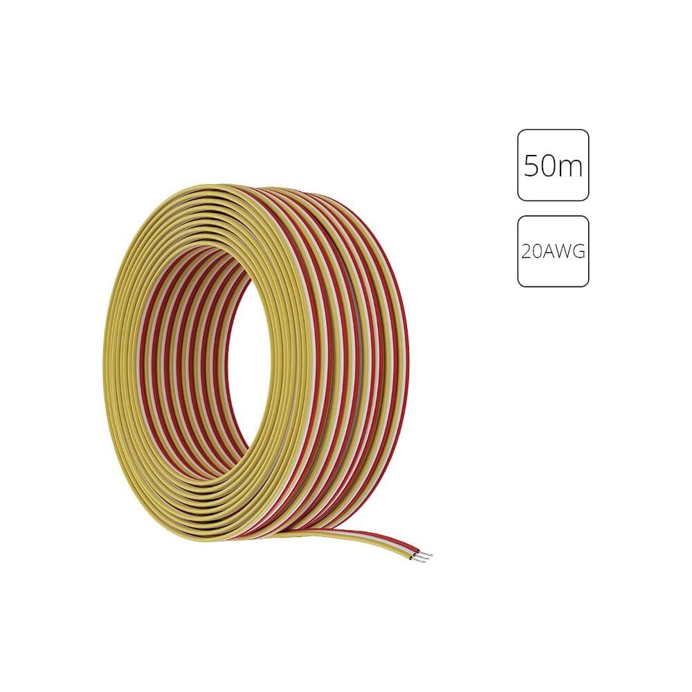 Изображение товара Провод трехжильный ARTE LAMP для светодиодной ленты MIX 50м, 20AWG A2 A20-3W