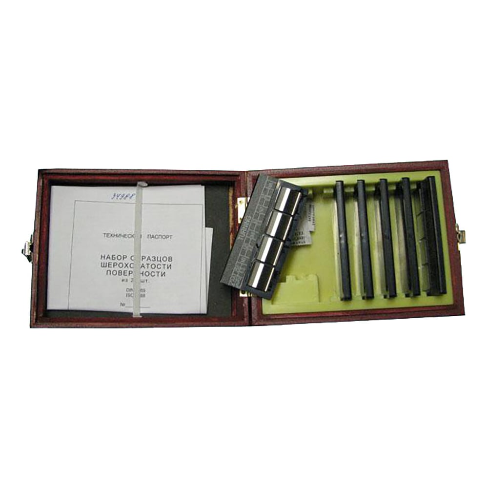 Изображение товара Набор образцов шероховатости поверхности CNIC, 24 шт, Ra 0.1-6.3 мкм