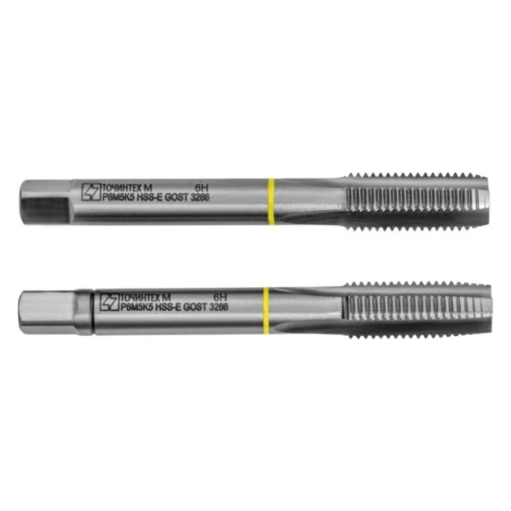 Изображение товара Метчик ТОЧИНТЕХ М10×1,5 Р6М5К5(М35) ГОСТ 3266-81 к-т 2 шт.