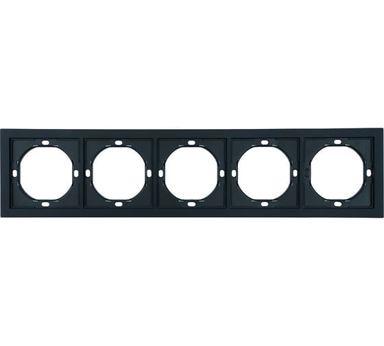 Изображение товара Рамка STEKKER 5-местная, серия Мия, PFR00-3005-05, черный бархат 50465